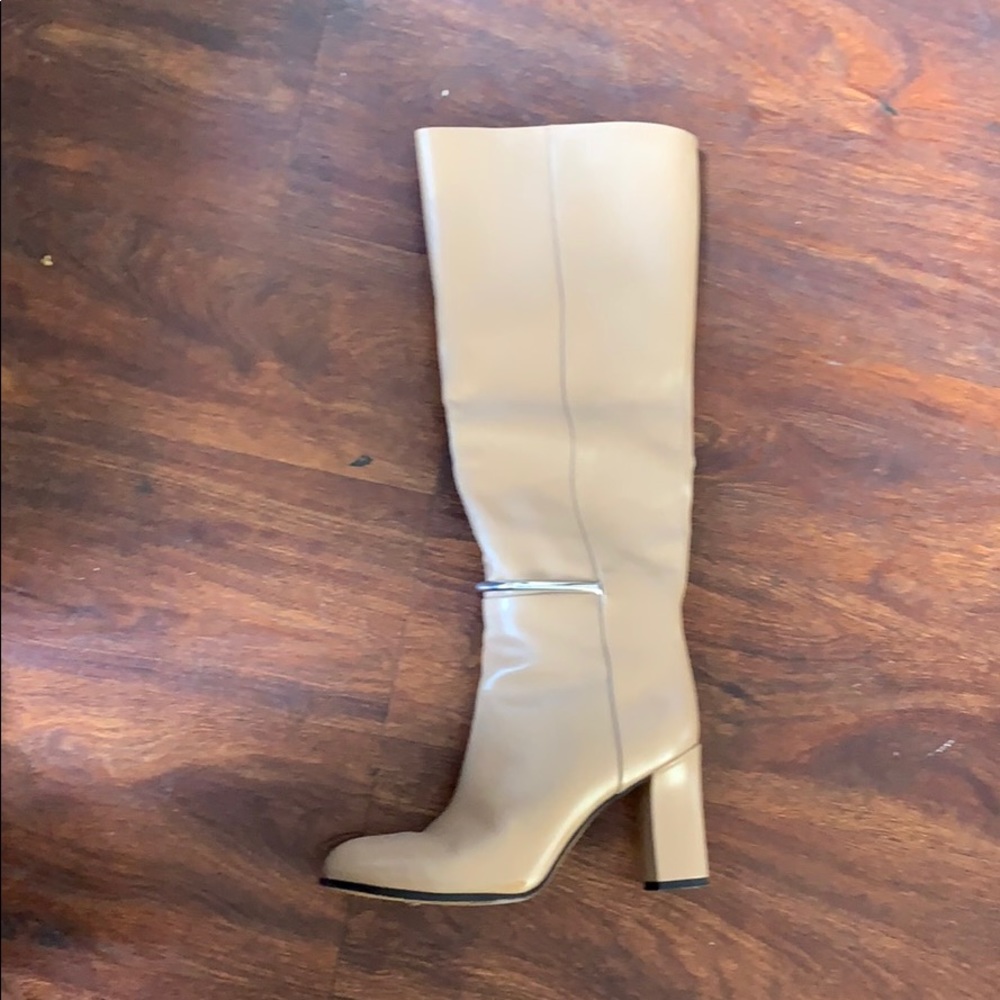 Via spiga heeled tan boot